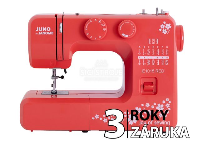 Šijací stroj JANOME JUNO E1015 RED