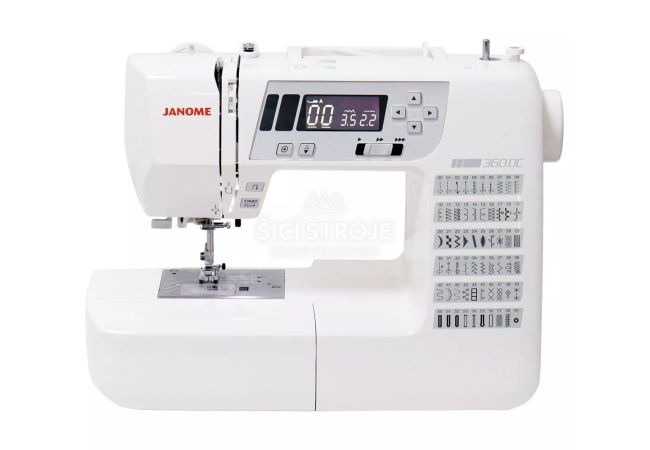 Šijací stroj JANOME 360DC - rozbalené