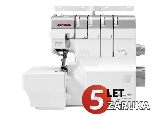 Overlock JANOME AT2000D automatické navliekanie vzduchom