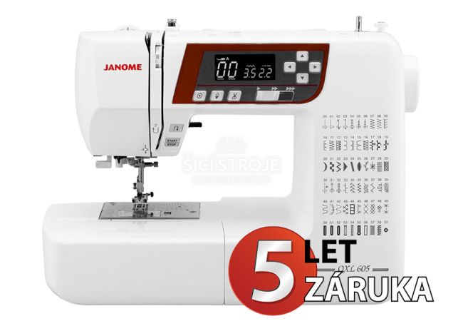 Šijací stroj JANOME 605 QXL+ prídavný stolček