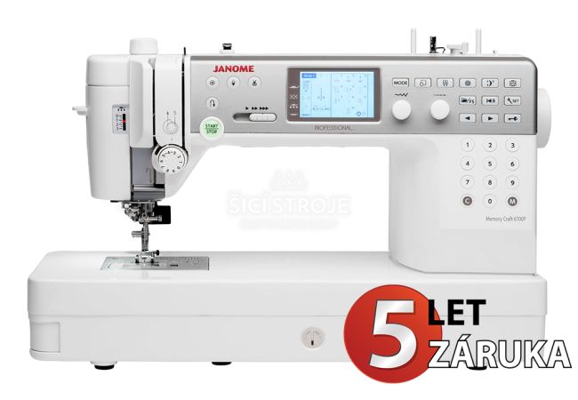 Šijací stroj JANOME MEMORY CRAFT 6700 PROFESSIONAL XXL