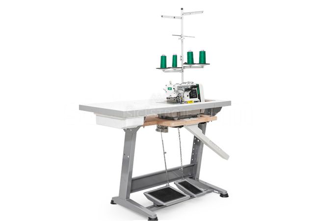 Priemyselný šijací stroj 4-nitný overlock Zoje B9500-13-10 SET