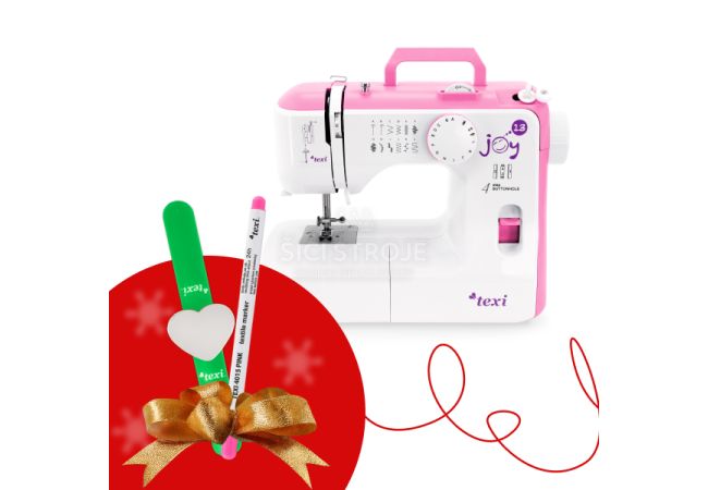 Šijací stroj TEXI JOY 1301 PINK Xmass