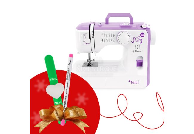 Šijací stroj TEXI JOY 1302 PURPLE Xmass
