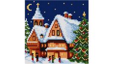 Zostava na vyšívanie krížikovým stehom Malwina 15x15cm - č. 1002