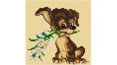Zostava na vyšívanie krížikovým stehom Malwina 15x15cm - č. 1010