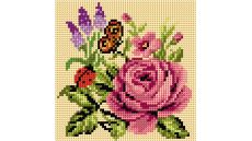 Zostava na vyšívanie krížikovým stehom Malwina 15x15cm - č. 1017