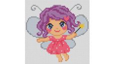 Zostava na vyšívanie krížikovým stehom Malwina 15x15cm - č. 1029