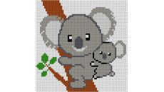 Zostava na vyšívanie krížikovým stehom Malwina 15x15cm - č. 1045