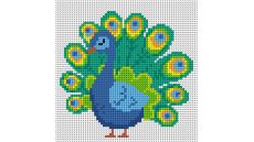 Zostava na vyšívanie krížikovým stehom Malwina 15x15cm - č. 1062