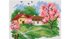 Zostava na vyšívanie krížikovým stehom Malwina 15x20cm - č. 2026