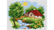 Zostava na vyšívanie krížikovým stehom Malwina 15x20cm - č. 2027