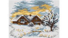 Zostava na vyšívanie krížikovým stehom Malwina 15x20cm - č. 2029