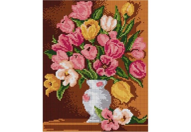 Zostava na vyšívanie krížikovým stehom Malwina 24x30cm - č. 6012