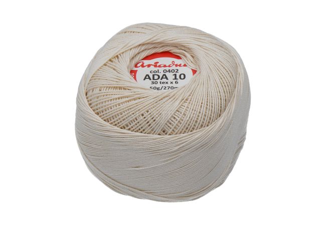 Priadza pre frivolitky Ada 10 50 g - 0402