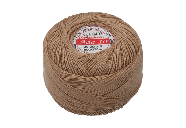 Priadza pre frivolitky Ada 10 50 g - 0407