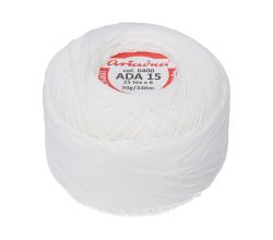 Priadza pre frivolitky Ada 15 50 g - 0400