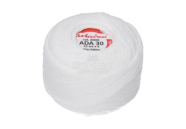 Priadza pre frivolitky Ada 30 50 g - 0400