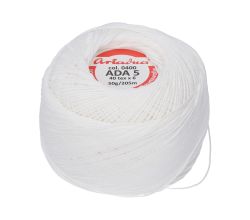 Priadza pre frivolitky Ada 5 50 g - 0400