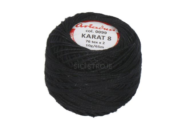 Háčkovacia priadza Karat 8 10 g - 0099