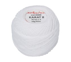Háčkovacia priadza Karat 8 10 g - 1500