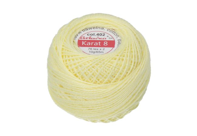 Háčkovacia priadza Karat 8 10 g - 1502