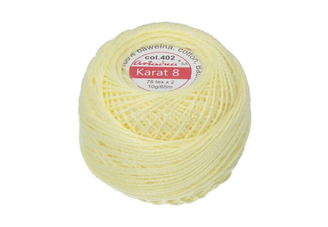 Háčkovacia priadza Karat 8 10 g - 1502