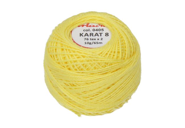 Háčkovacia priadza Karat 8 10 g - 1503