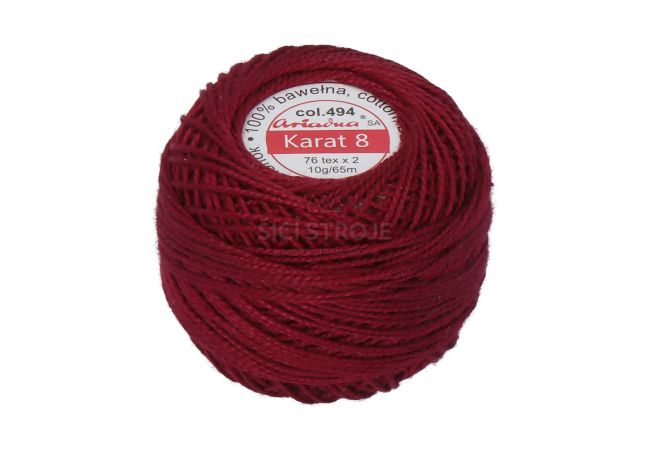 Háčkovacia priadza Karat 8 10 g - 1572