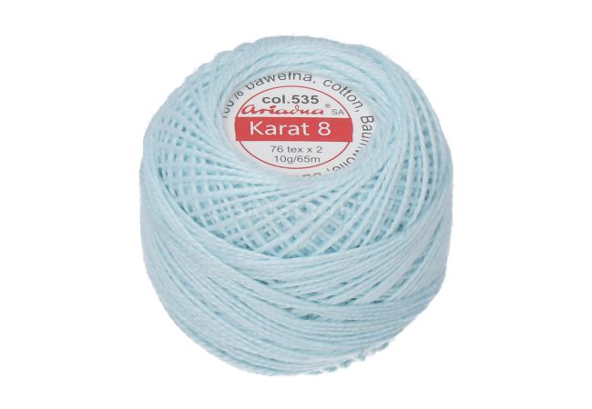 Háčkovacia priadza Karat 8 10 g - 1639