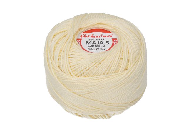 Háčkovacia priadza Maja 5 50 g - 0331