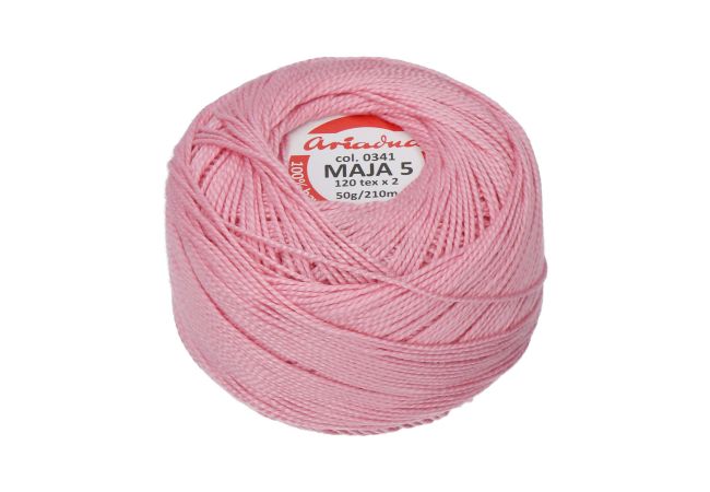 Háčkovacia priadza Maja 5 50 g - 0341