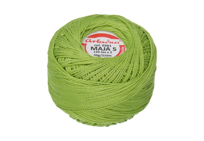 Háčkovacia priadza Maja 5 50 g - 0361