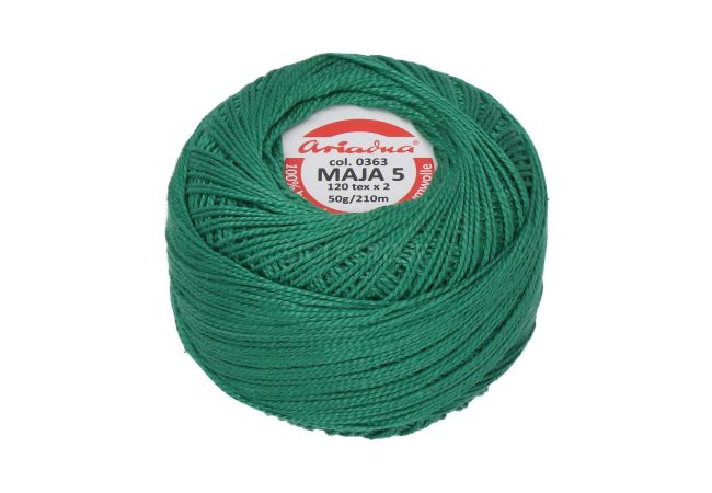 Háčkovacia priadza Maja 5 50 g - 0363