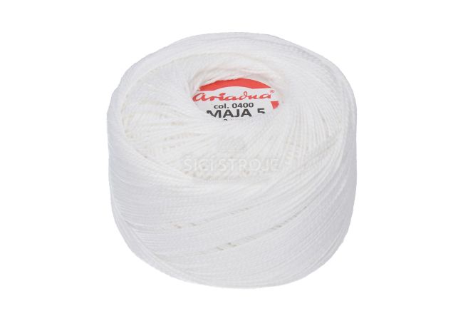 Háčkovacia priadza Maja 5 50 g - 0400