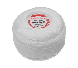 Háčkovacia priadza Maja 8 50 g - 0400