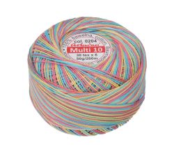 Viacfarebná priadza Multi 10 50 g - 0204