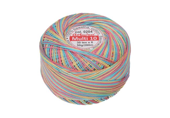 Viacfarebná priadza Multi 10 50 g - 0204