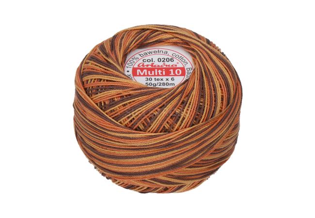Viacfarebná priadza Multi 10 50 g - 0206