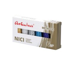 Zostava nití Metallic Sky Silva 30N/150 ma 40N/250 m - 6 farieb (nebo)