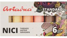 Zostava nití Standard Nude Talia 120/200 m - 6 farieb (telové)
