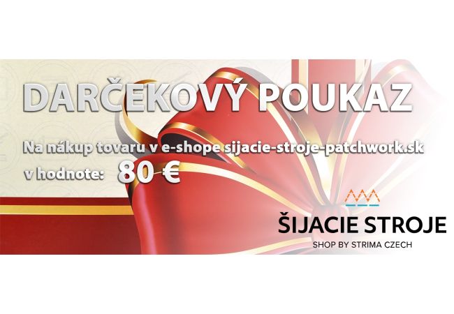 Darčekový poukaz 80 €