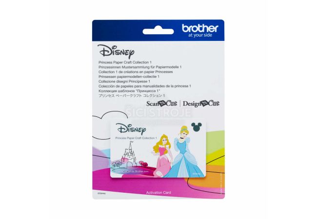 Karta so vzormi Disney Princess 1 pre plotre Brother