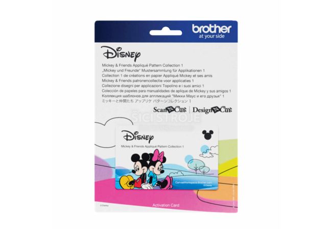 Karta so vzormi Disney Aplikácia pre plotre Brother