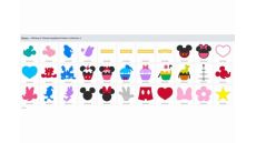 Karta so vzormi Disney Aplikácia pre plotre Brother