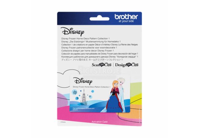 Karta so vzormi Disney Frozen pre plotre Brother