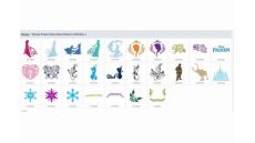 Karta so vzormi Disney Frozen pre plotre Brother