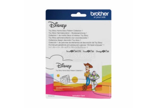 Karta so vzormi Disney Toy Story pre plotre Brother