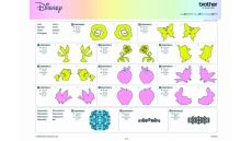 Karta so vzormi Disney Princess 2 pre plotre Brother