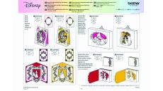 Karta so vzormi Disney Princess 2 pre plotre Brother